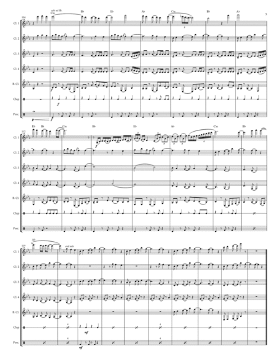 Stitches Woodwind Ensemble scores gallery preview page 5