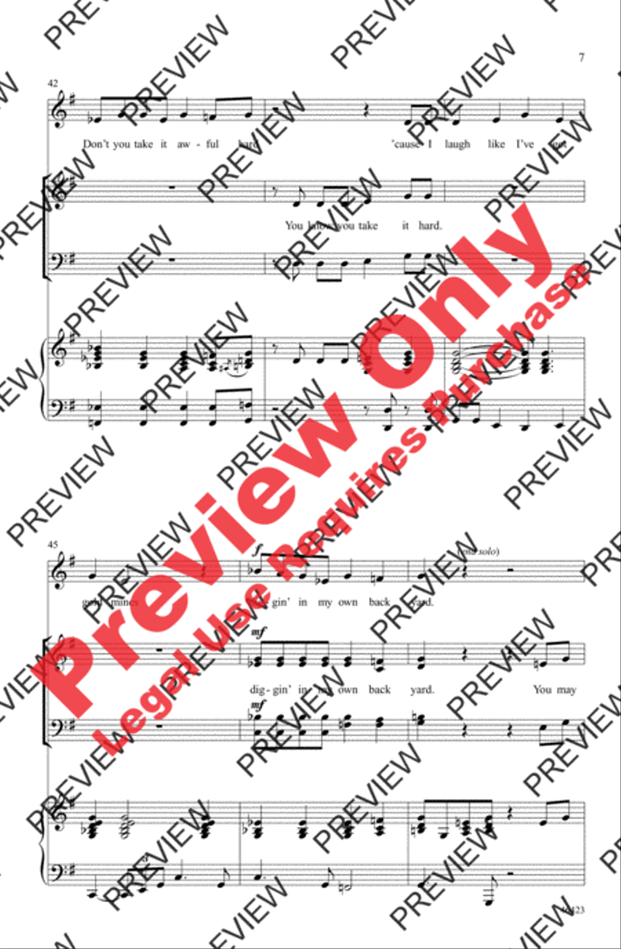 Still I Rise 4-Part scores gallery preview page 7