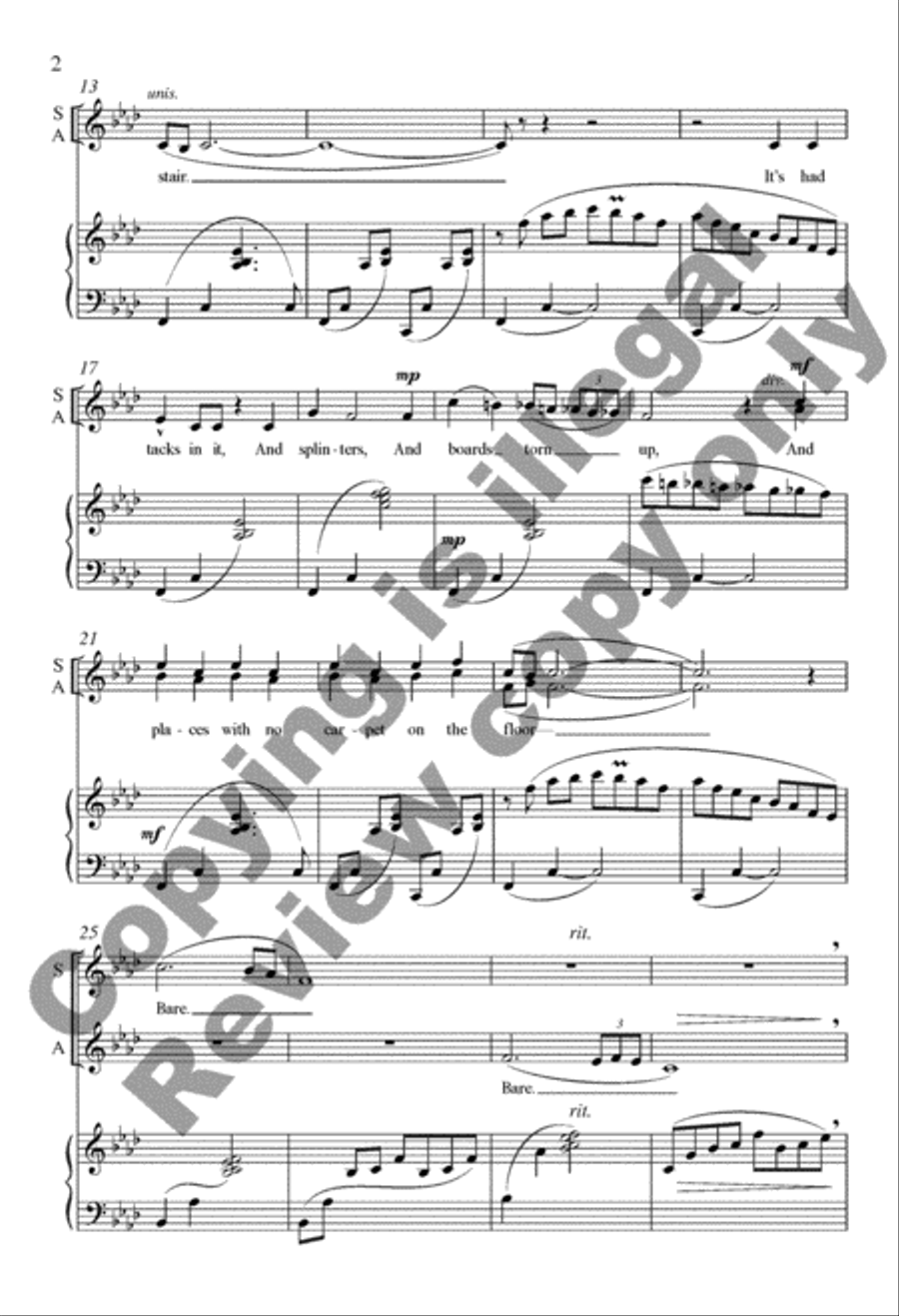 <br>Sheet music extract
