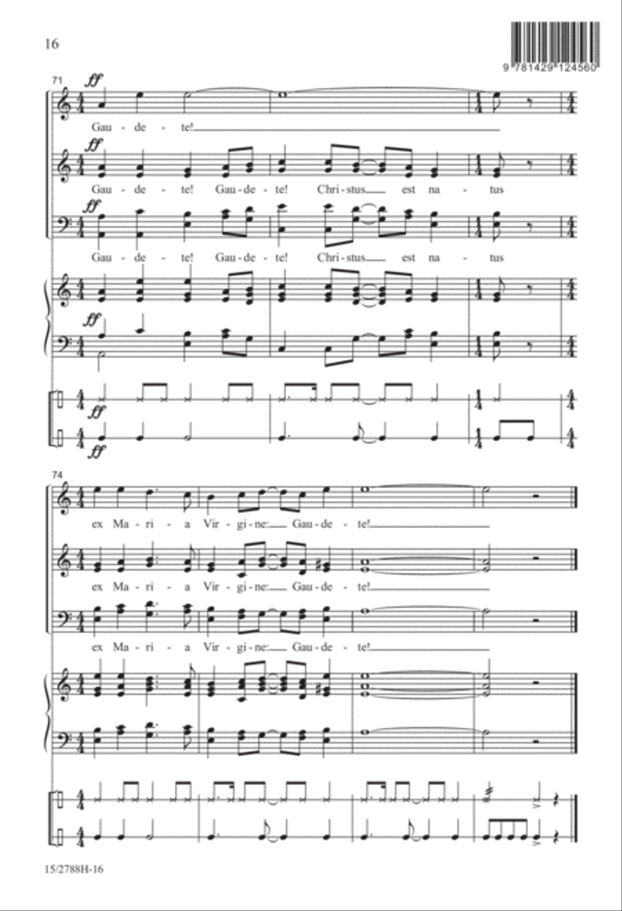 Gaudete! Gaudete! SSATB scores gallery preview page 17