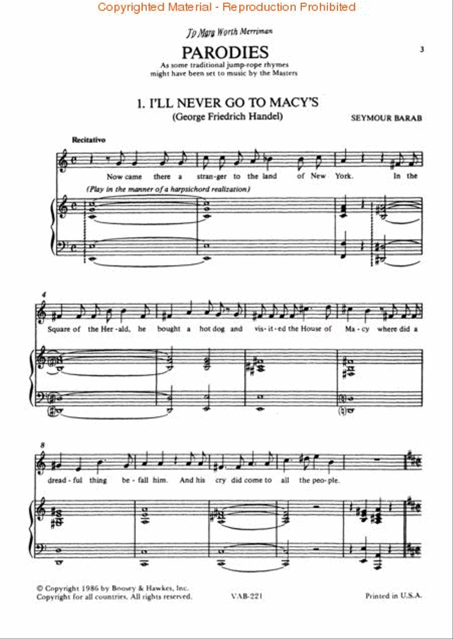Parodies Parodies High Voice scores gallery preview page 2