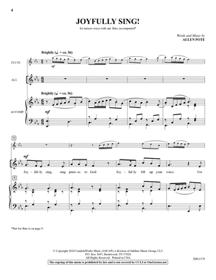 Joyfully Sing! - Director's Score/Resource