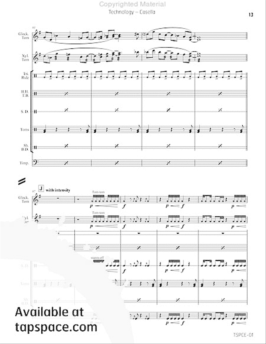 Technology Percussion Ensemble scores gallery preview page 16