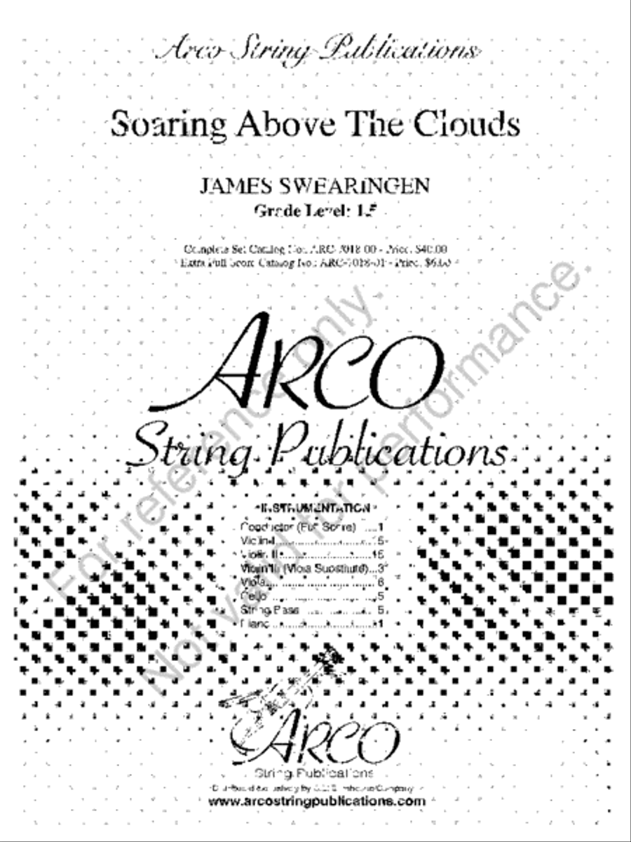Soaring Above the Clouds String Orchestra scores gallery preview page 2