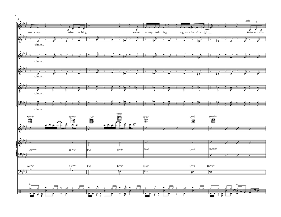 Three Little Birds Three Little Birds Divisi scores gallery preview page 3
