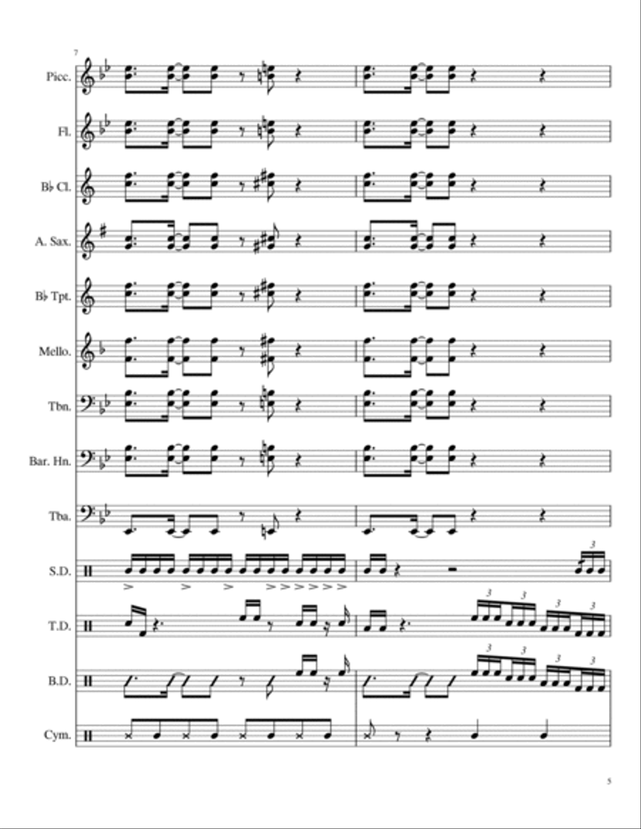 Savage Large Ensemble scores gallery preview page 5