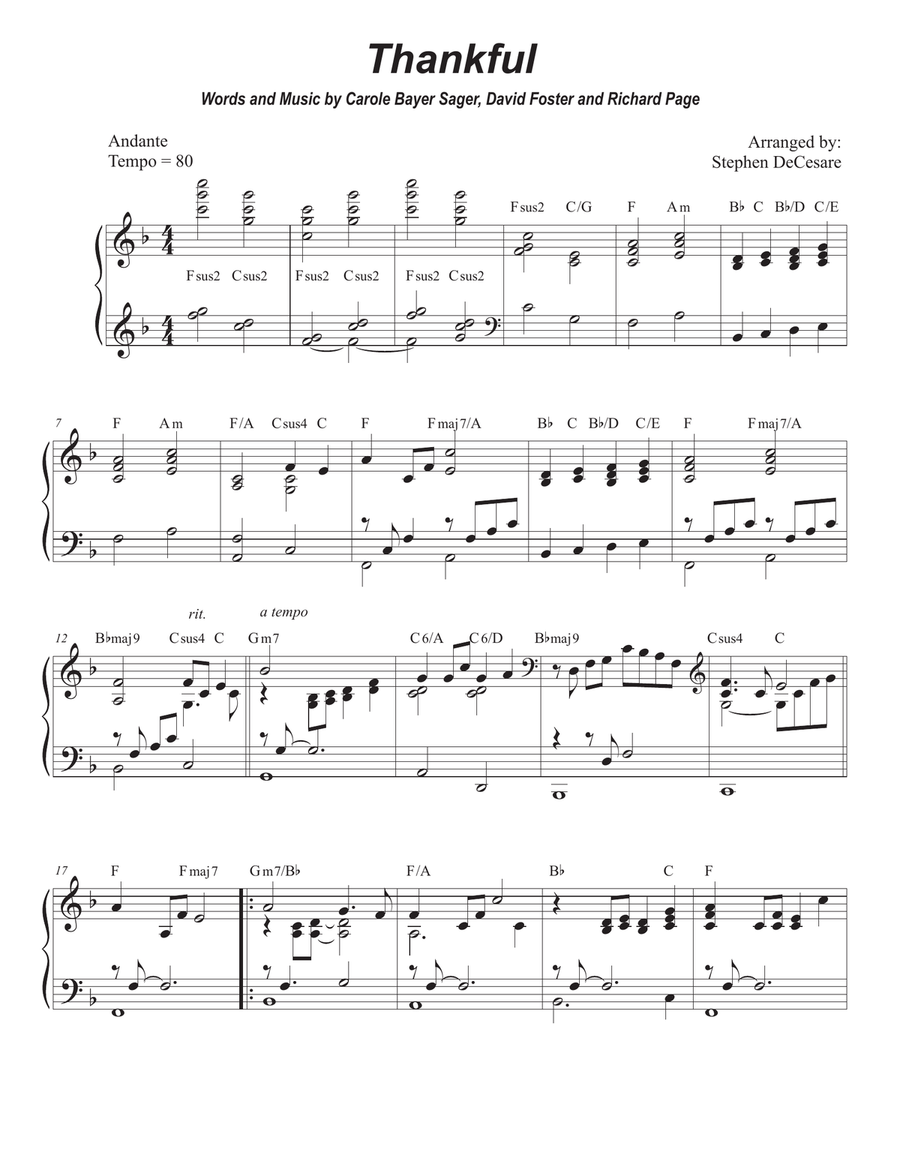 Thankful Violin Solo scores gallery preview page 5