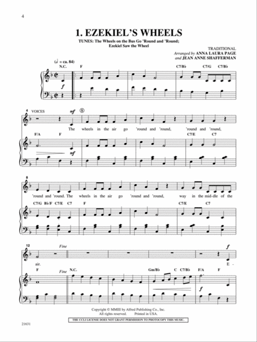 My First Bible Songs My First Bible Songs Choir scores gallery preview page 2