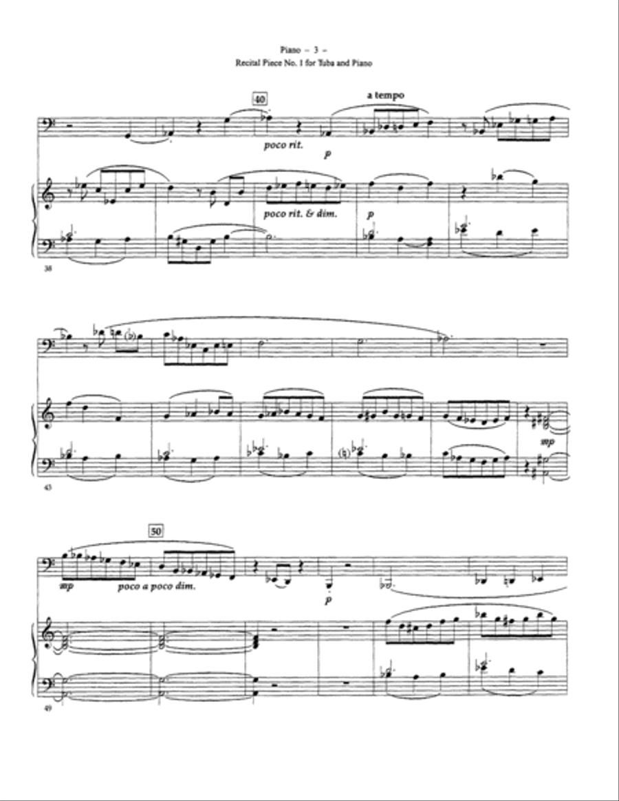 Recital Piece No 1 Recital Piece No 1 Tuba scores gallery preview page 4