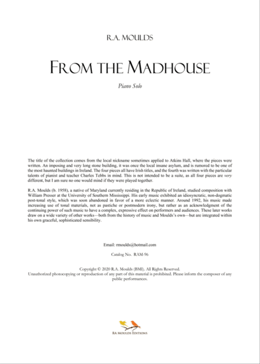From the Madhouse, Op. 96, 2020 Piano Solo scores gallery preview page 4