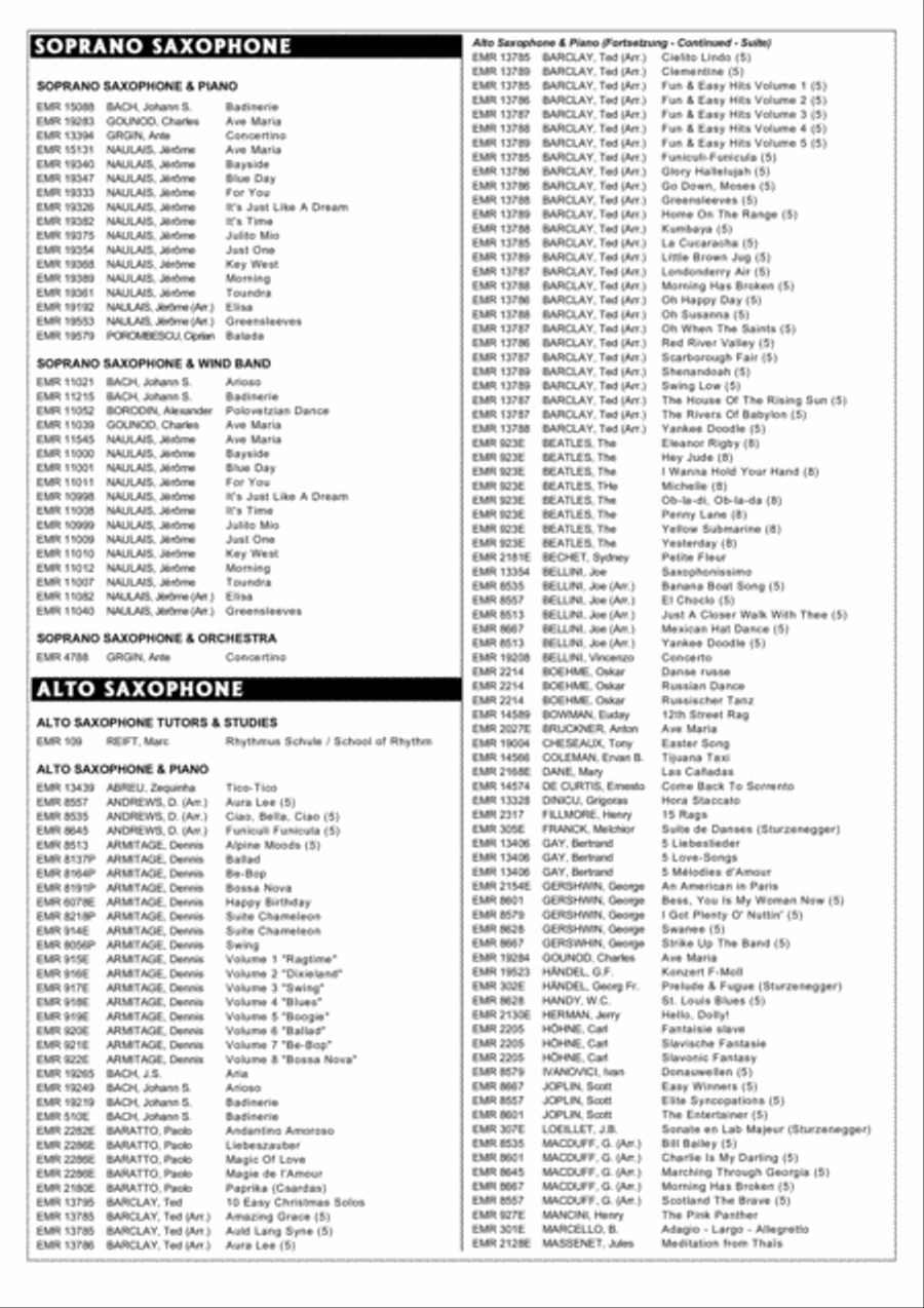 Solo Album Volume 06 Alto Saxophone scores gallery preview page 8