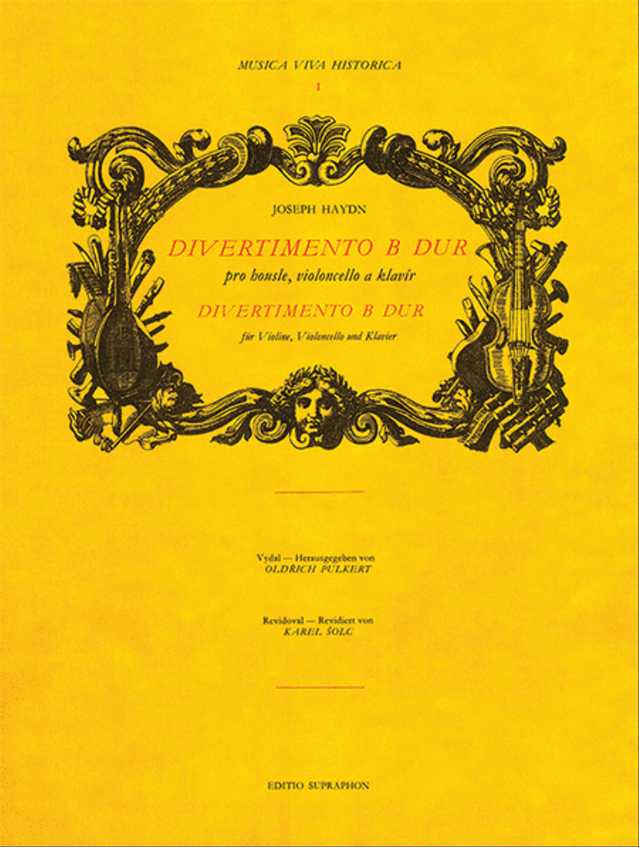 Divertimento für Violine, Violoncello und Klavier B-Dur Piano Trio scores gallery preview page 1