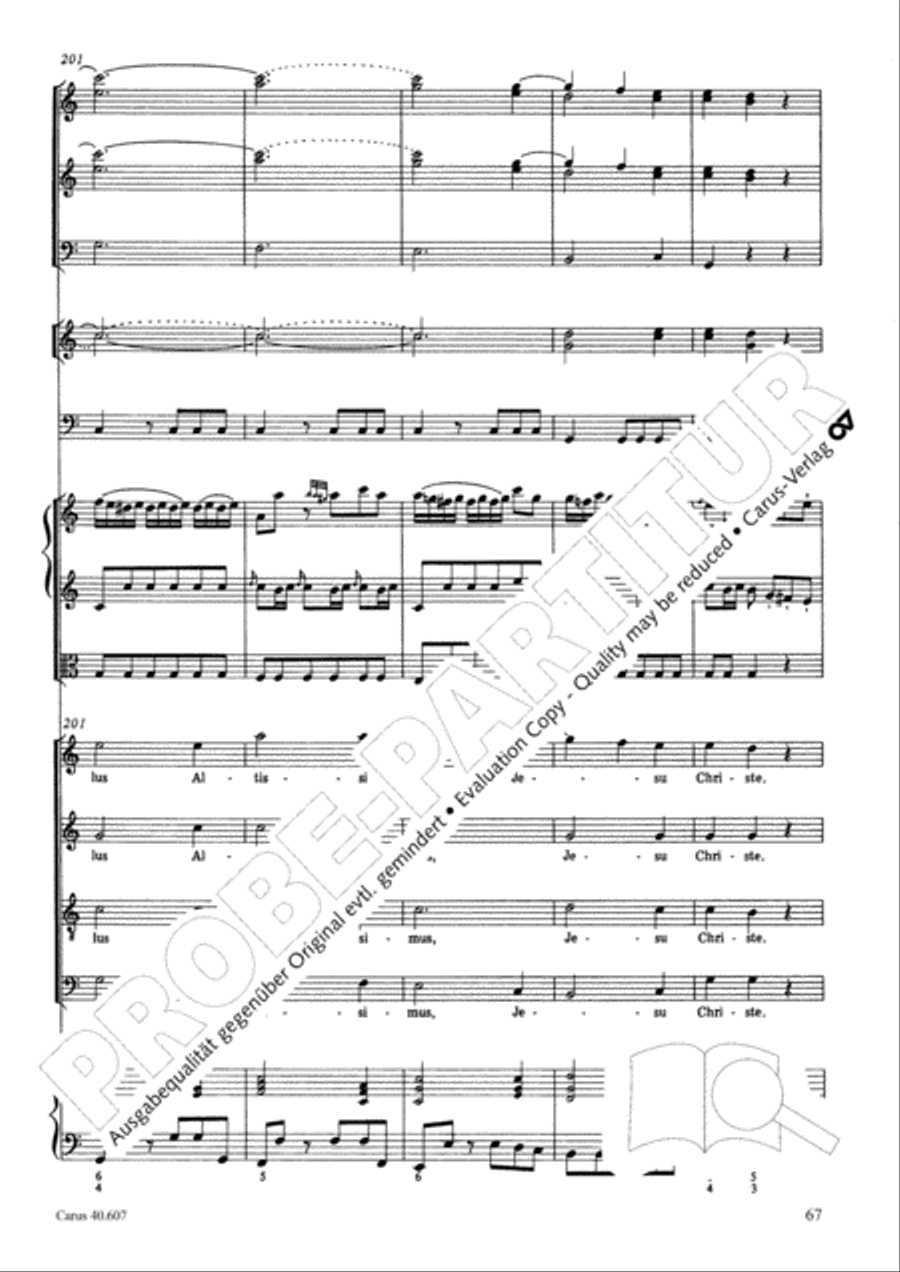 Mass in time of war (Missa in tempore belli) 4-Part scores gallery preview page 77