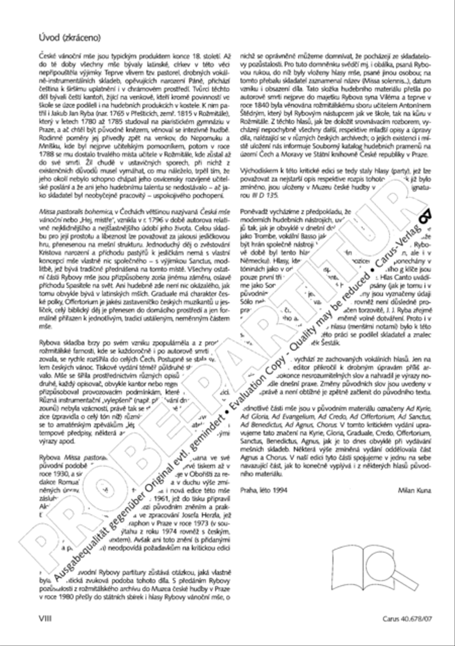 Missa pastoralis bohemica 4-Part scores gallery preview page 9