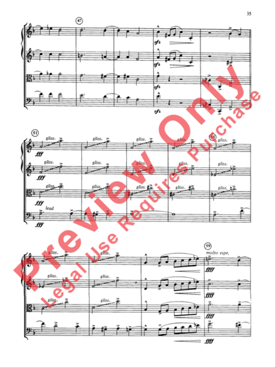 Jazz Classics String Quartet scores gallery preview page 36