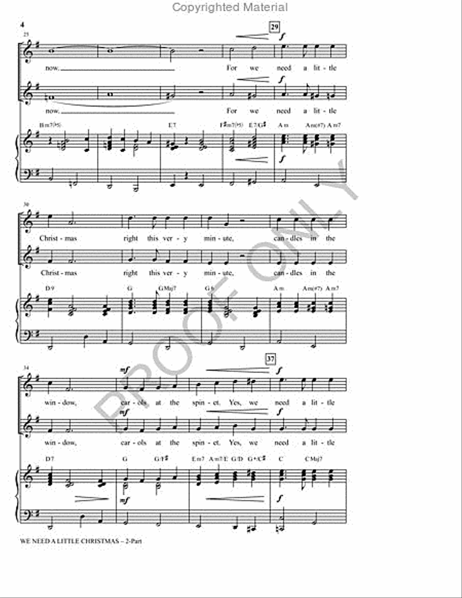 We Need a Little Christmas 2-Part scores gallery preview page 4