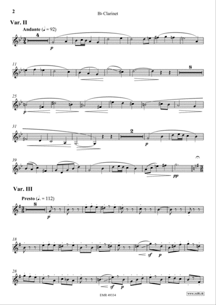 Zurcher Marsch Zurcher Marsch Clarinet Solo scores gallery preview page 3