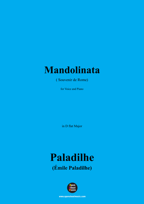 Paladilhe-Mandolinata( Souvenir de Rome),in D flat Major