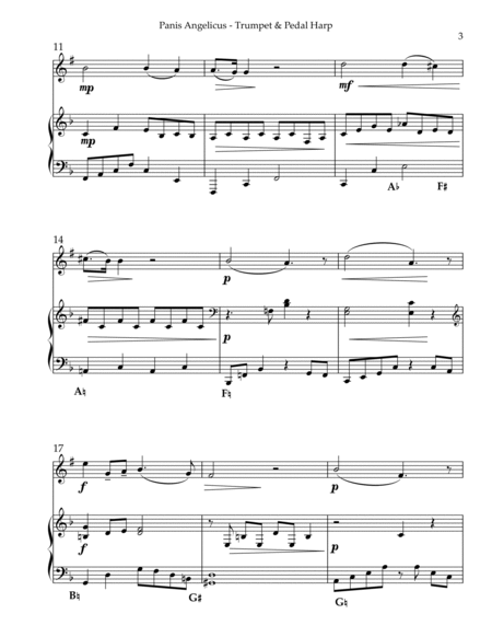 Panis Angelicus, Duet for Bb Trumpet & Pedal Harp image number null