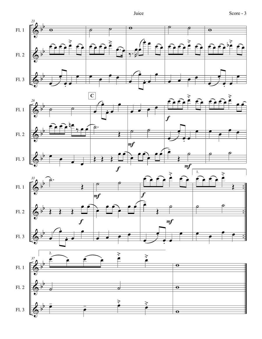 Juice Woodwind Trio scores gallery preview page 4