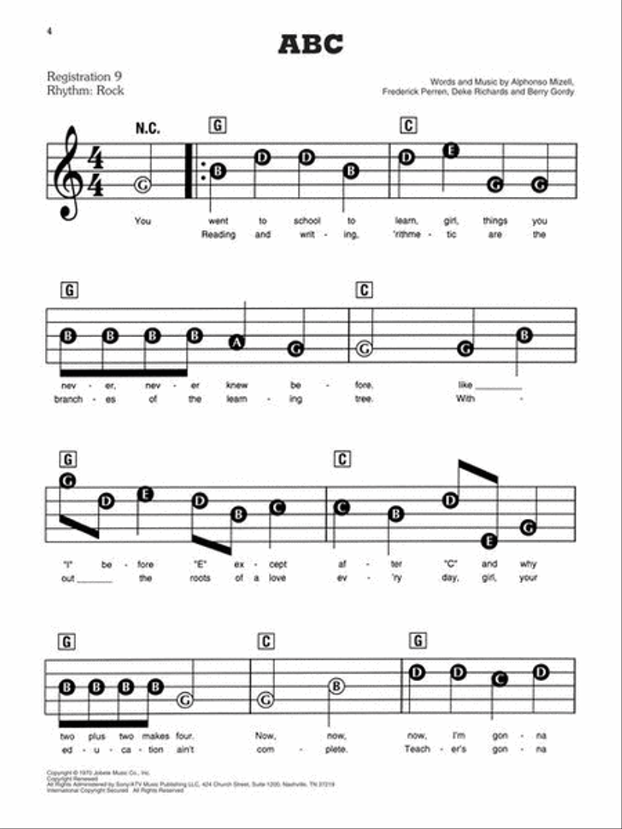 Songs of the 1970s – The New Decade Series Electronic Keyboard scores gallery preview page 5