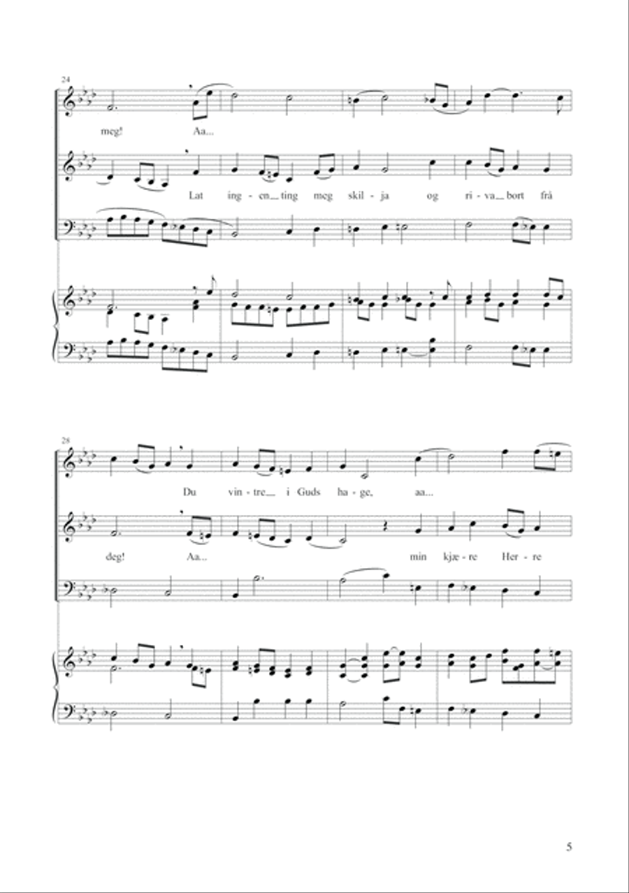 Med Jesus vil eg fara 3-Part scores gallery preview page 5