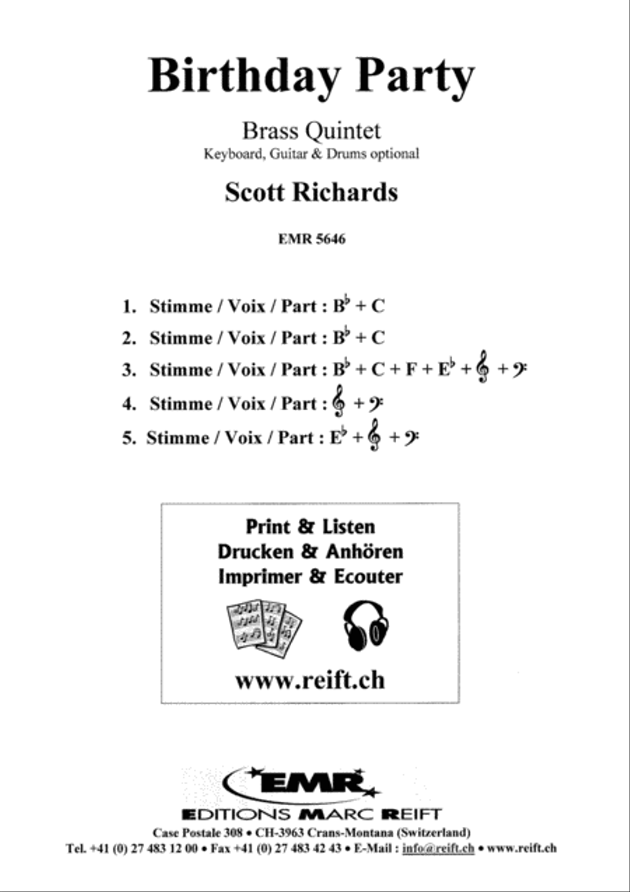 Birthday Party Birthday Party Brass Band scores gallery preview page 2