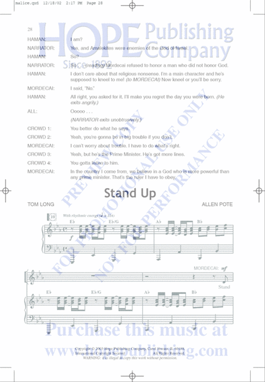 Malice in the Palace Unison Choir scores gallery preview page 28