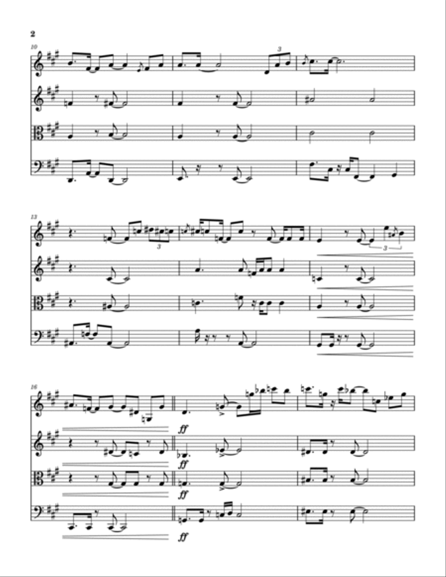 Lenore String Quartet scores gallery preview page 3