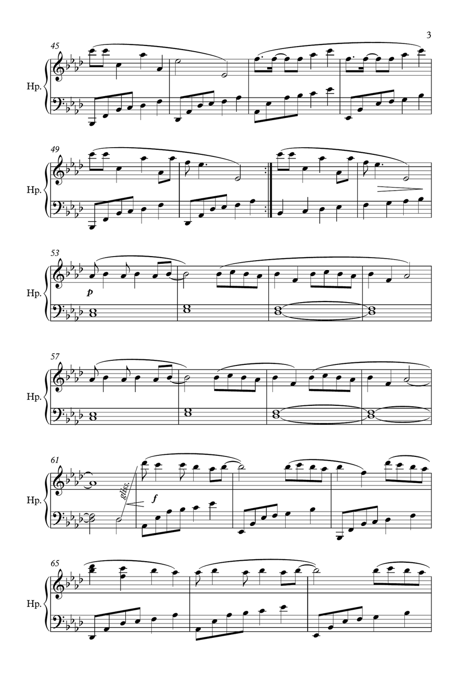 Wildest Dreams Wildest Dreams Harp scores gallery preview page 3