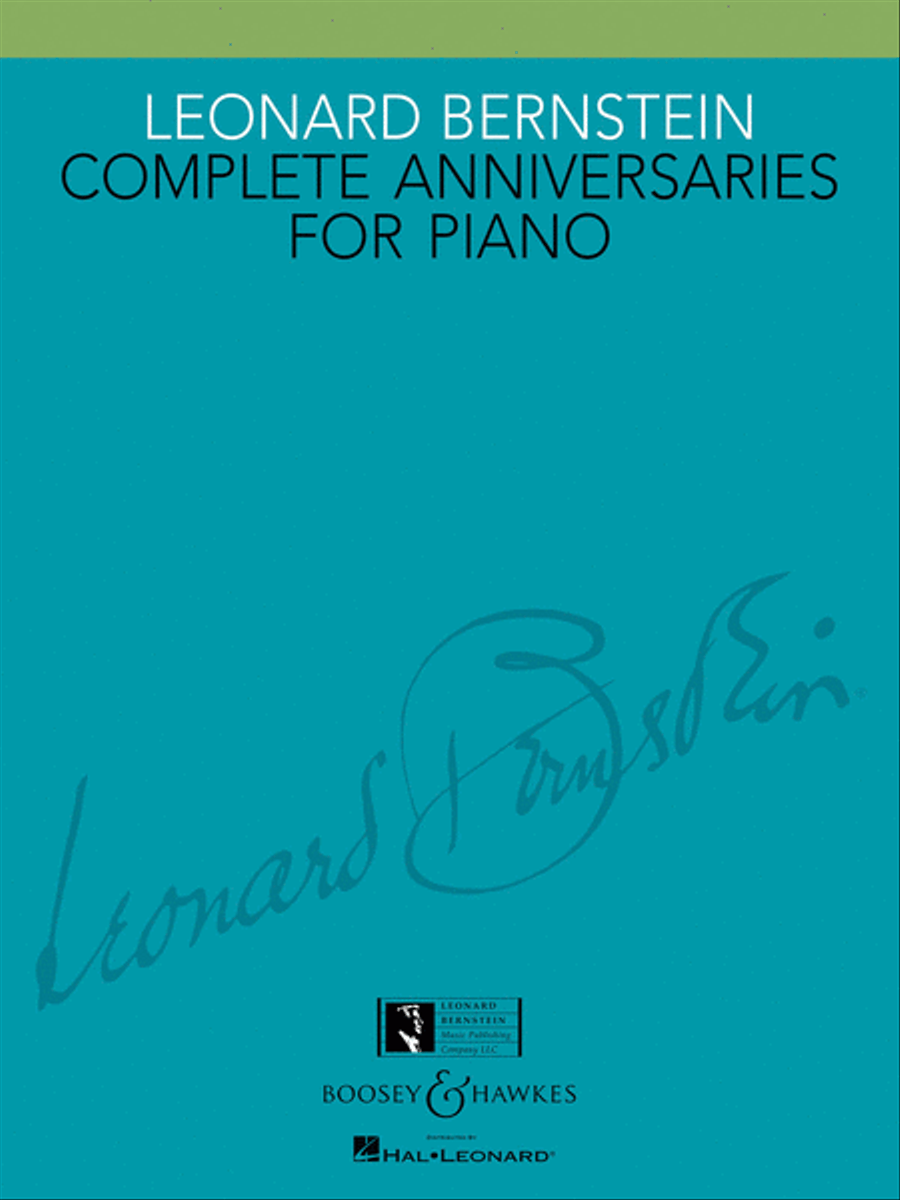 Leonard Bernstein – Complete Anniversaries for Piano Piano Solo scores gallery preview page 1