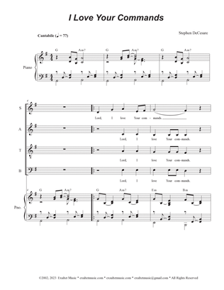 Book cover for I Love Your Commands (SATB)