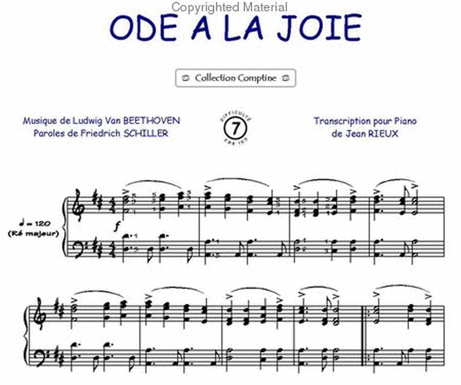 Ode à la joie / Hymne Européen (Comptine) image number null