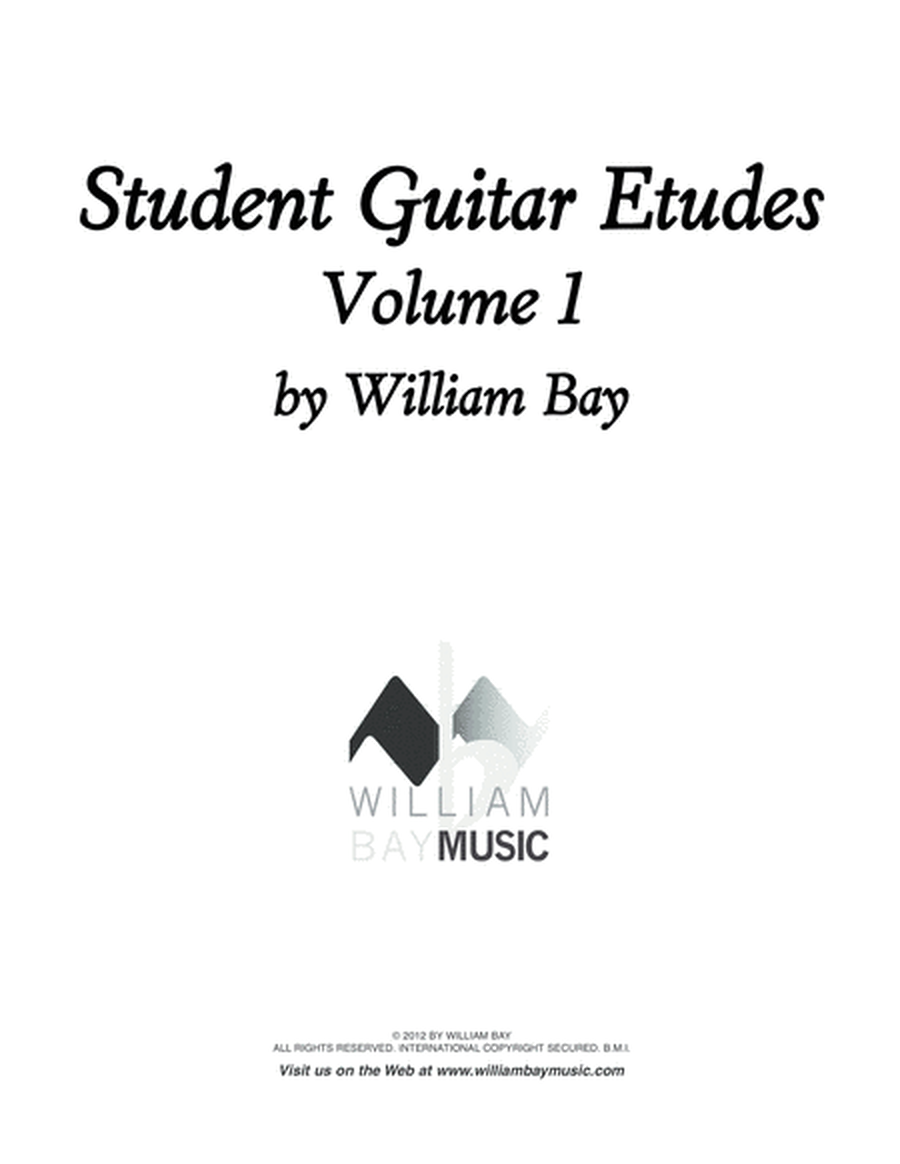 Student Guitar Etudes Volume 1