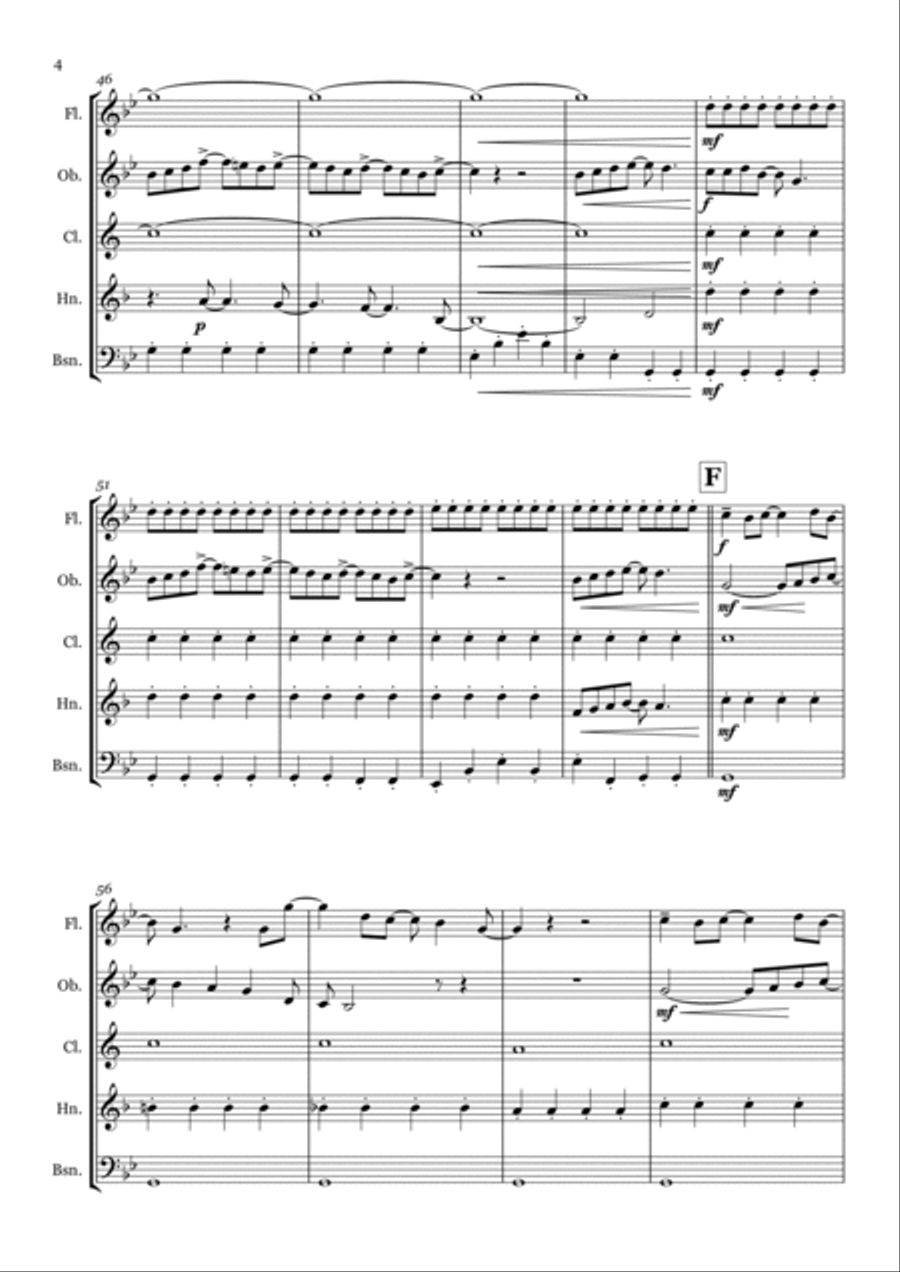 Eleanor Rigby Eleanor Rigby Woodwind Quintet scores gallery preview page 4