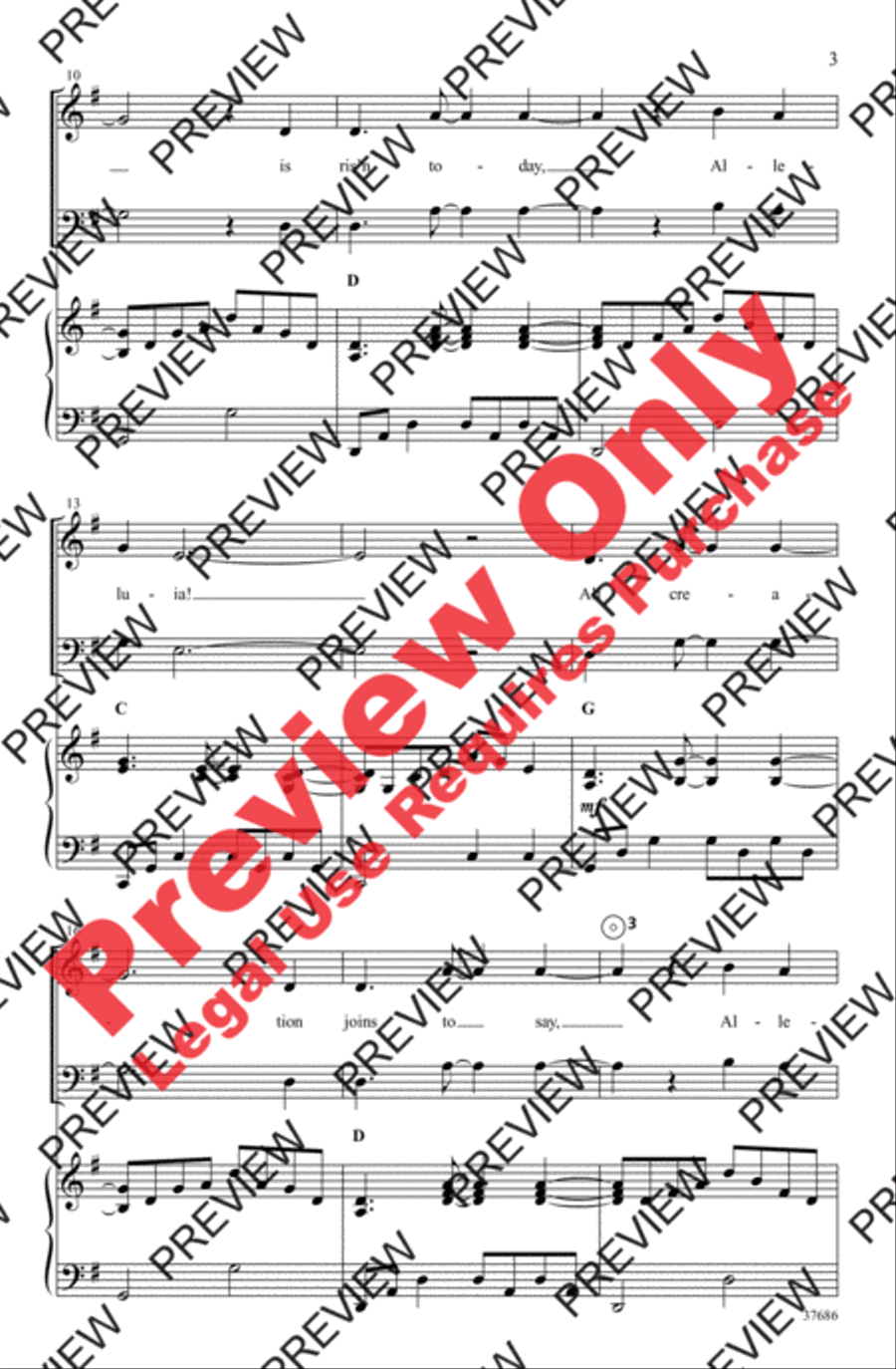Risen Today Risen Today 4-Part scores gallery preview page 3