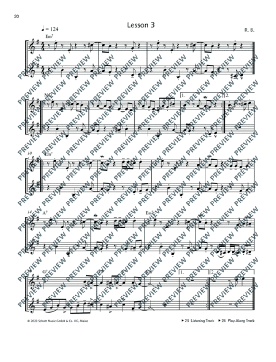 Total Funk Trumpet Trumpet Duet scores gallery preview page 21