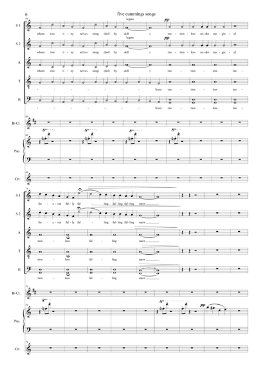 5 cummings songs 5 cummings songs Choir scores gallery preview page 6