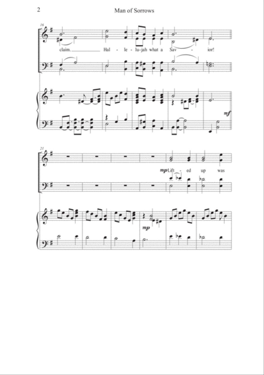 Man of Sorrows 4-Part scores gallery preview page 2