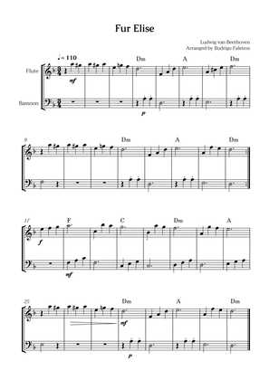 Fur Elise (for flute and bassoon)