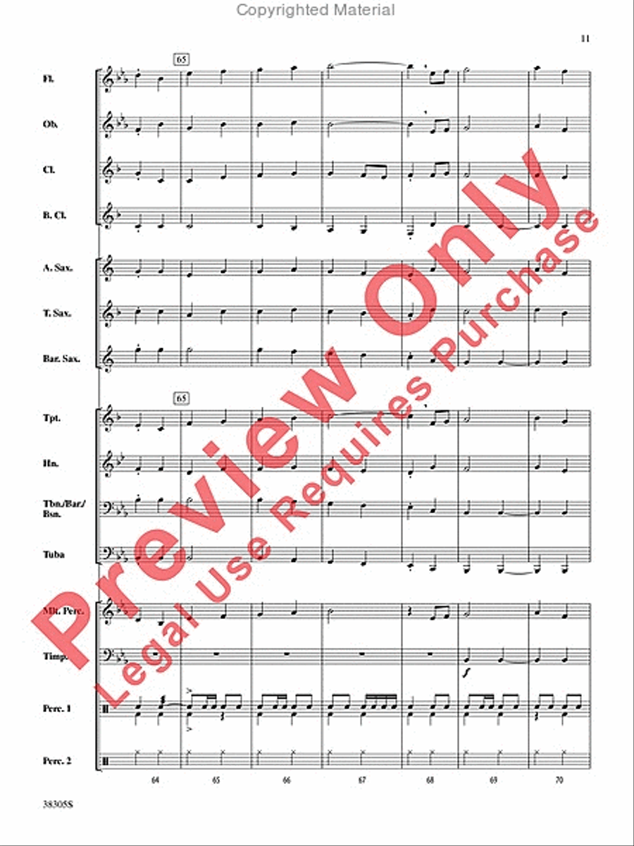 A Star-Spangled March A Star-Spangled March Concert Band scores gallery preview page 12