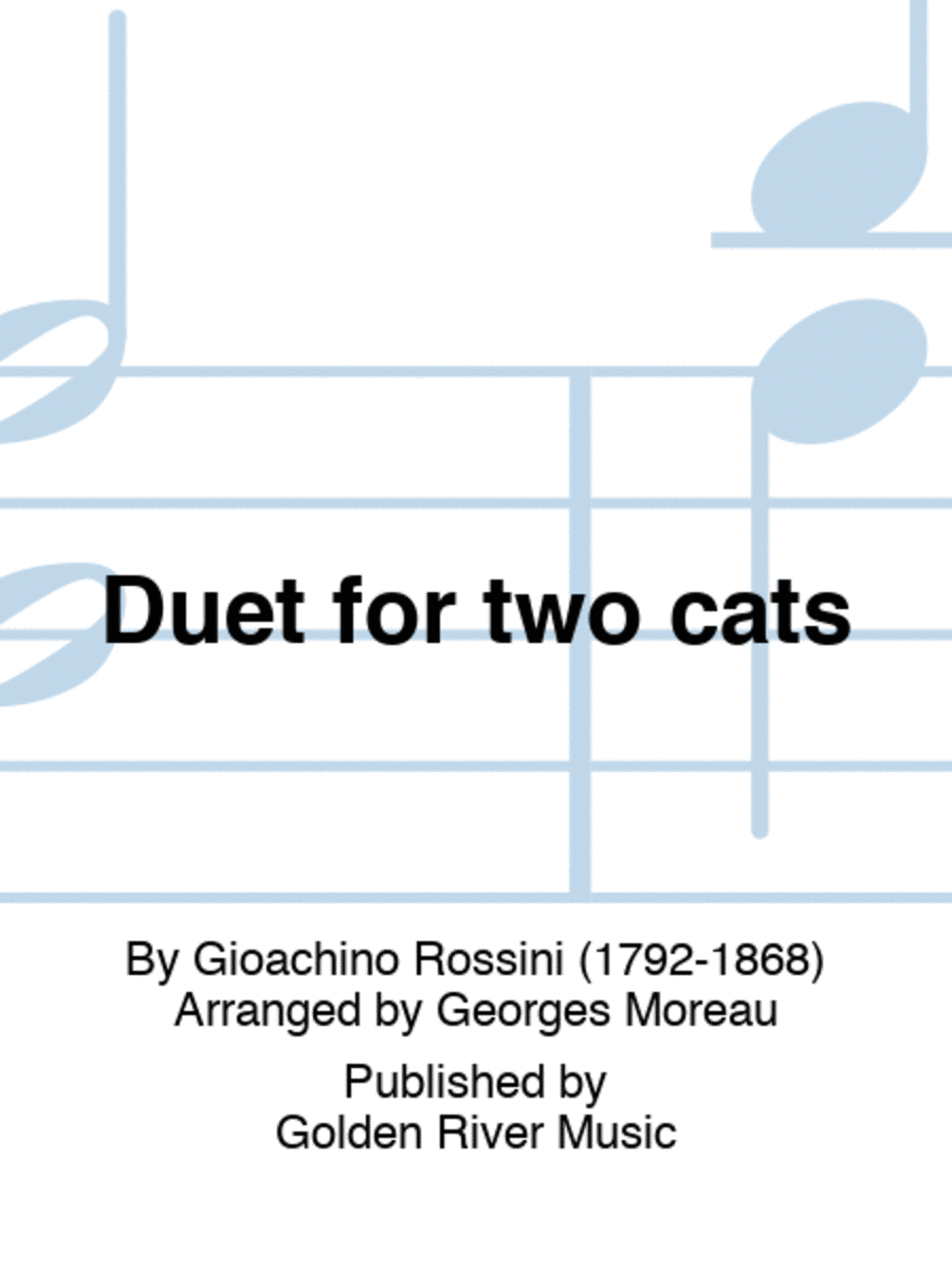 Book cover for Duet for two cats