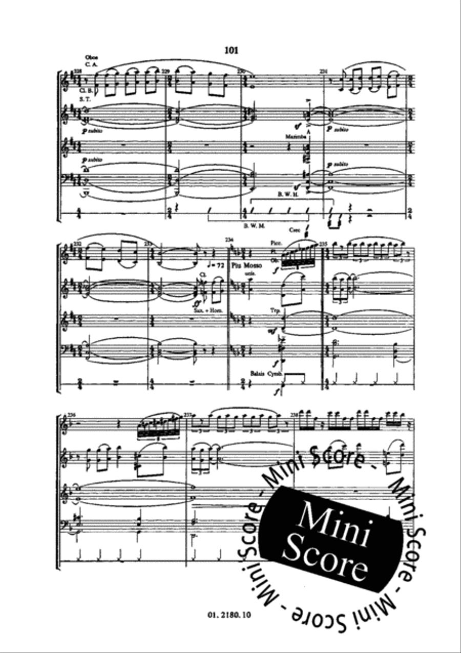 Brazilian Suite Brazilian Suite Concert Band scores gallery preview page 107