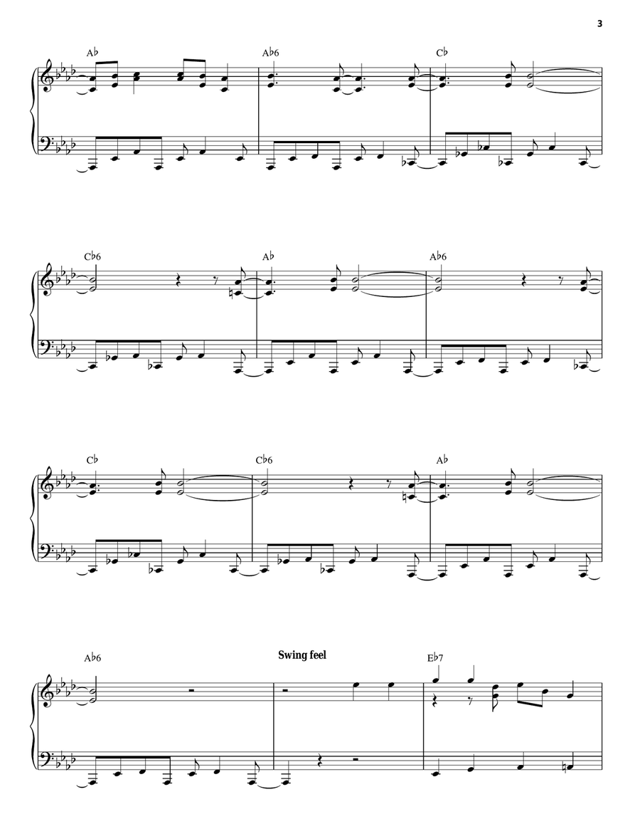 Linus And Lucy Linus And Lucy Piano Solo scores gallery preview page 3