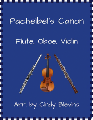 Book cover for Pachelbel's Canon, for Flute, Oboe and Violin