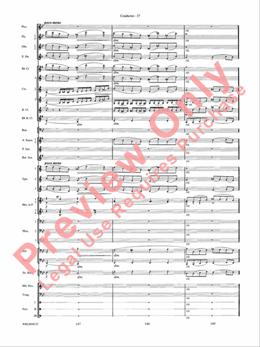 An American in Paris Concert Band scores gallery preview page 29