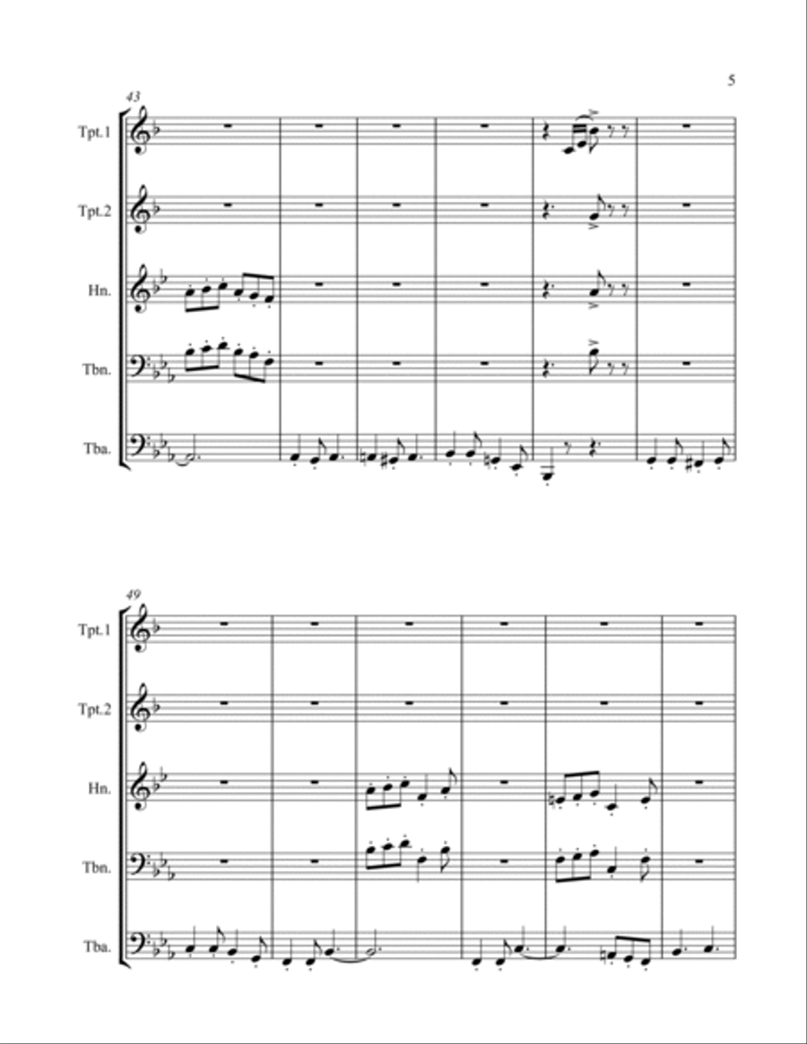 Seventy Six Trombones Trombone scores gallery preview page 5