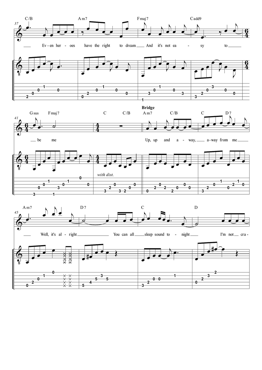 Superman (It's Not Easy) Acoustic Guitar scores gallery preview page 4