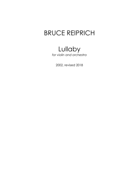 [Reiprich] Lullaby