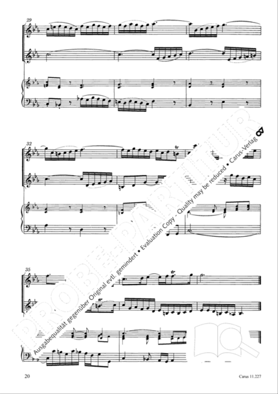 Concerto a tre in C Concerto a tre in C Recorder scores gallery preview page 21